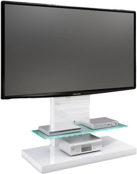 Hubertus Meble Tv-meubel Marino Max van 134 cm hoog in hoogglans Wit