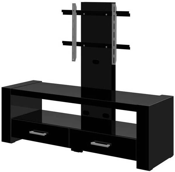 Hubertus Meble Tv-meubel Monaco 138 cm breed in hoogglans zwart