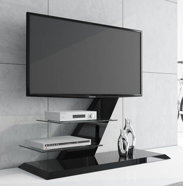 Hubertus Meble Tv-meubel Vento 110 cm breed Hoogglans Zwart