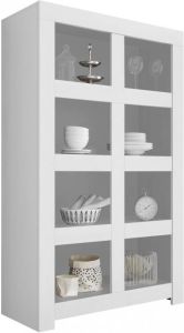 Pesaro Mobilia Buffetkast Firenze 186 cm hoog 8 vakken mat wit