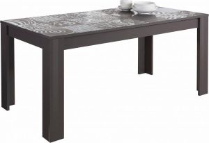 Pesaro Mobilia Eettafel Miro 180 cm breed in hoogglans antraciet
