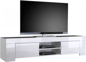 Pesaro Mobilia Tv-meubel Esso 190 cm breed in hoogglans wit