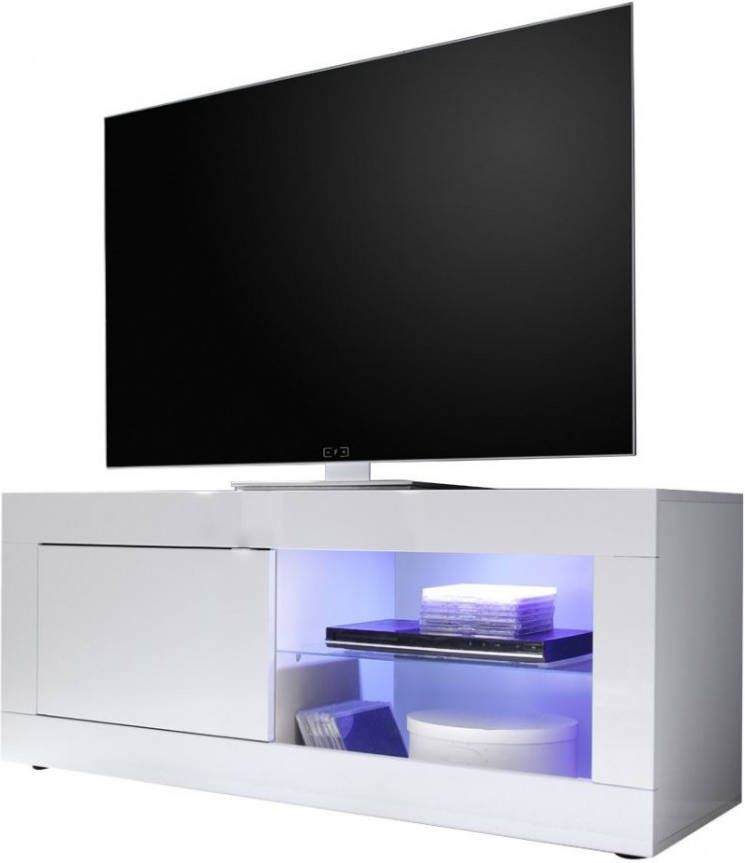 Pesaro Mobilia Tv-meubel Tonic 140 cm breed in hoogglans wit