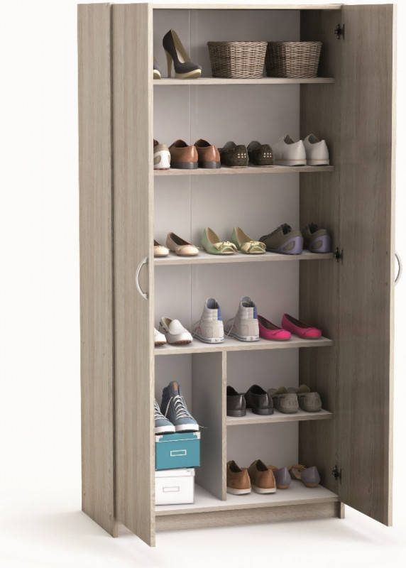 Young Furniture Schoenenkast Fortus 80x170 cm in shannon eiken