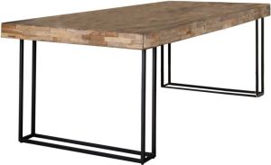 Zaloni Eettafel Emmo 200 cm breed in Teakhout verweerd