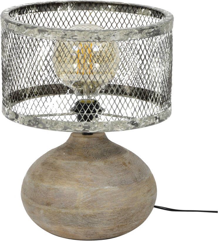 Zaloni Tafellamp Trunk van 40 cm hoog Verweerd koper