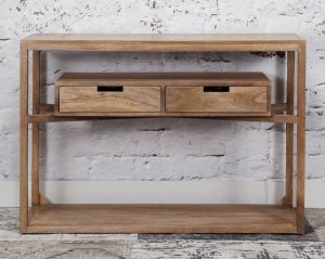Zaloni Wandtafel Haltafel Sahara 110 cm breed in mango zandkleur