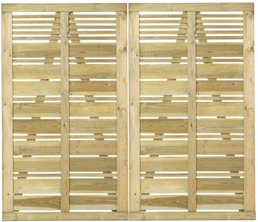 Trendyard Geïmpregneerd Houten Dubbele Tuindeur Silence 200 x 170 CM