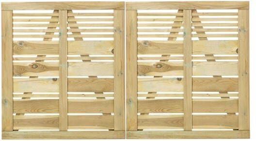 Trendyard Geïmpregneerd Houten Dubbele Tuinpoort Silence 200 x 110 CM