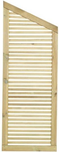 Trendyard Geïmpregneerd Houten Tuinscherm Met Schuine Kant Silence 64 x 170 140 CM