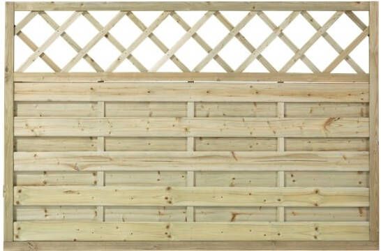 Trendyard Geimpregneerd Houten Tuinscherm Met Trellis Bergen 180 x 120 CM