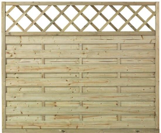 Trendyard Geimpregneerd Houten Tuinscherm Met Trellis Bergen 180 x 150 CM