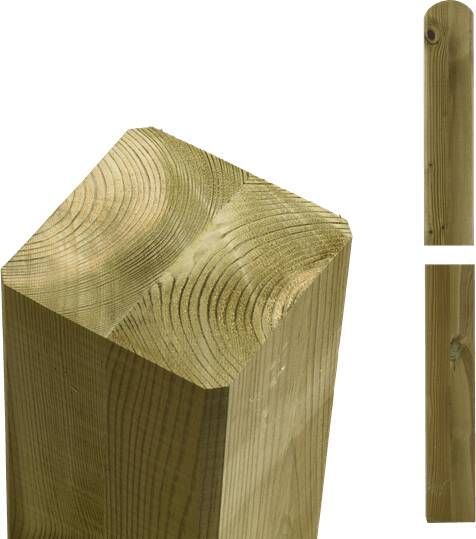 Trendyard Geimpregneerde Tuinpalen Hout 9 x 9 x 208 CM