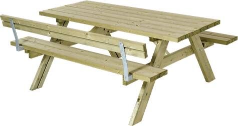 Trendyard Houten Picknicktafel 1 Rugleuning