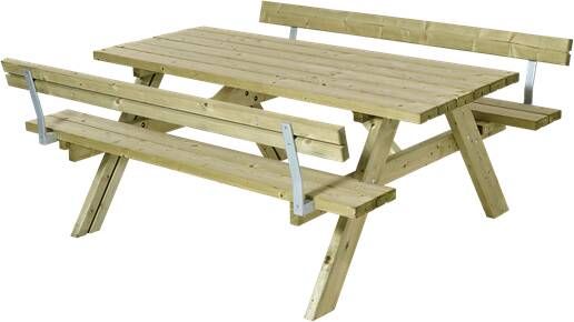 Trendyard Houten Picknicktafel 2 Rugleuningen