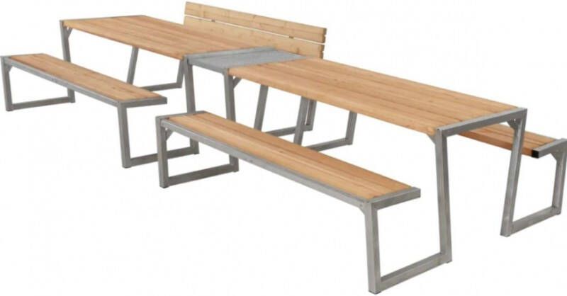 Trendyard ThermoWood Picknicktafel Zigma 12 Personen