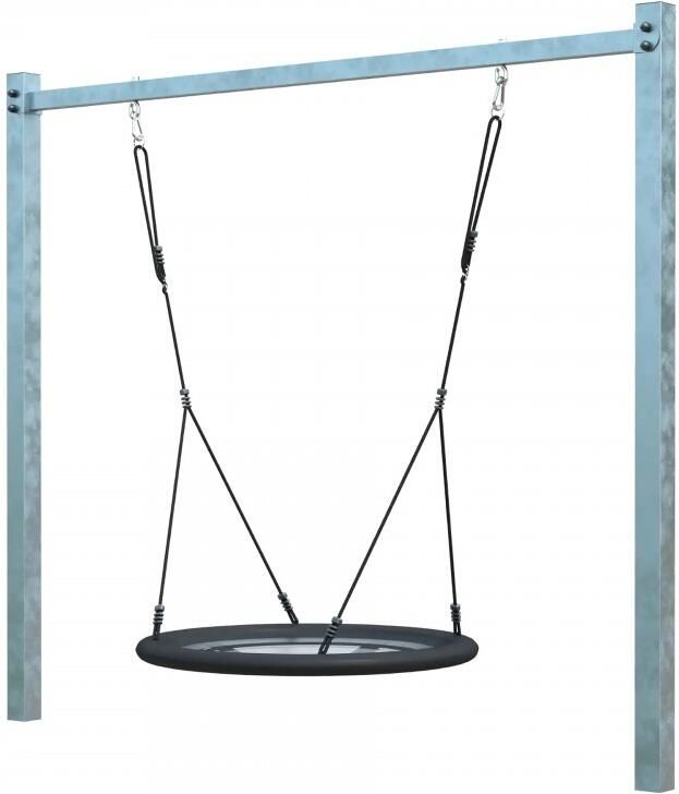 Trendyard Gegalvaniseerd Metalen Nestschommel Zwart