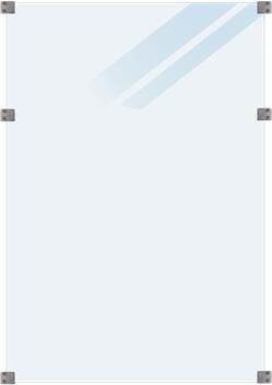 Trendyard Geharde Glasplaat Mat Glas 90 x 127 CM