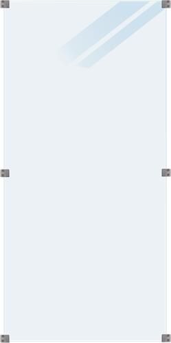 Trendyard Geharde Glasplaat Mat Glas 90 x 180 CM