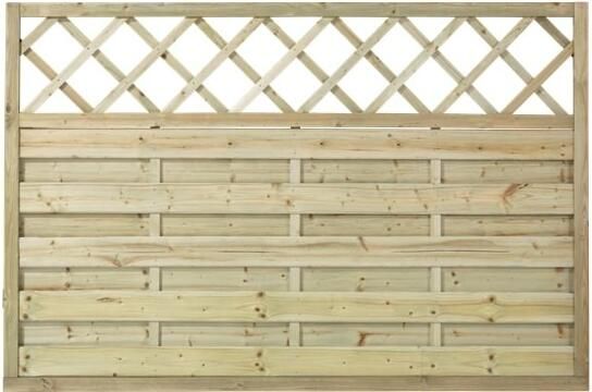 Trendyard Geimpregneerd Houten Tuinscherm Met Trellis Bergen 180 x 120 CM