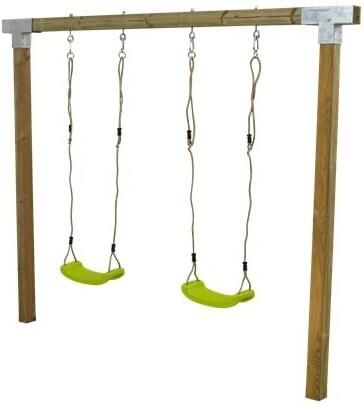 Plus Danmark Schommelframe vuren geimpregneerd | Cubic 2 schommelplanken lime