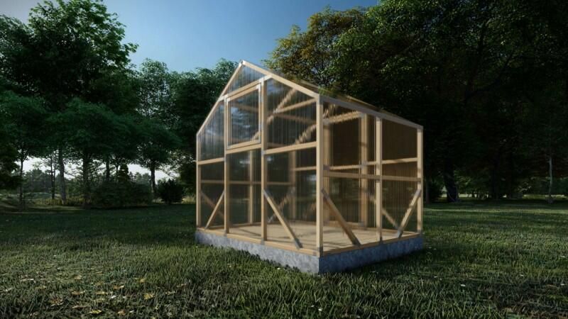 Trendyard Houten Tuinkas 2.6 x 2 Meter
