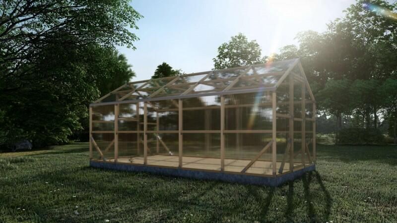 Trendyard Houten Tuinkas 2.6 x 5 Meter