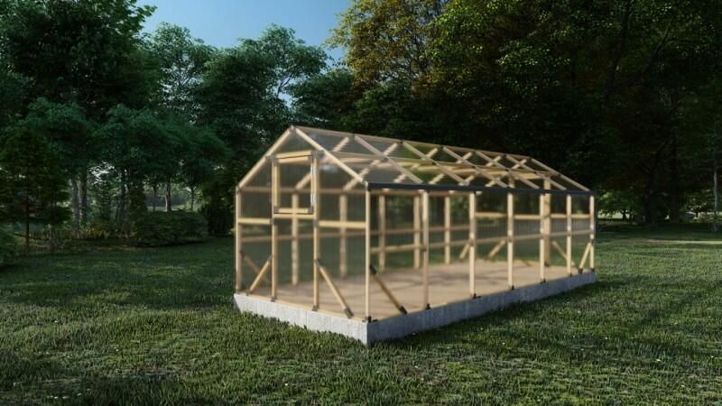 Trendyard Houten Tuinkas 2.6 x 6 Meter