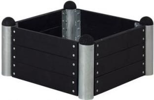 Trendyard Kleine Moestuinbak Zwart Hout 80 x 80 CM