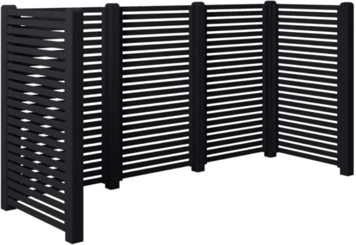 Plus Danmark Containerscherm vuren Tokyo wit 100 x 281 x 148 cm