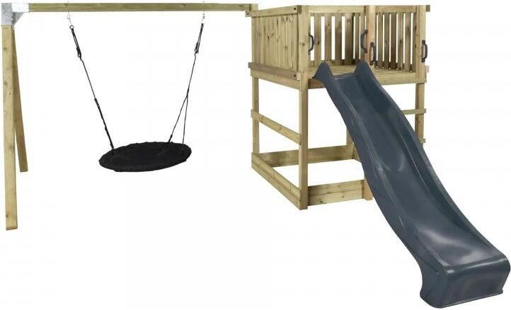 Trendyard Klimtoren Met (Nest)Schommel En Glijbaan