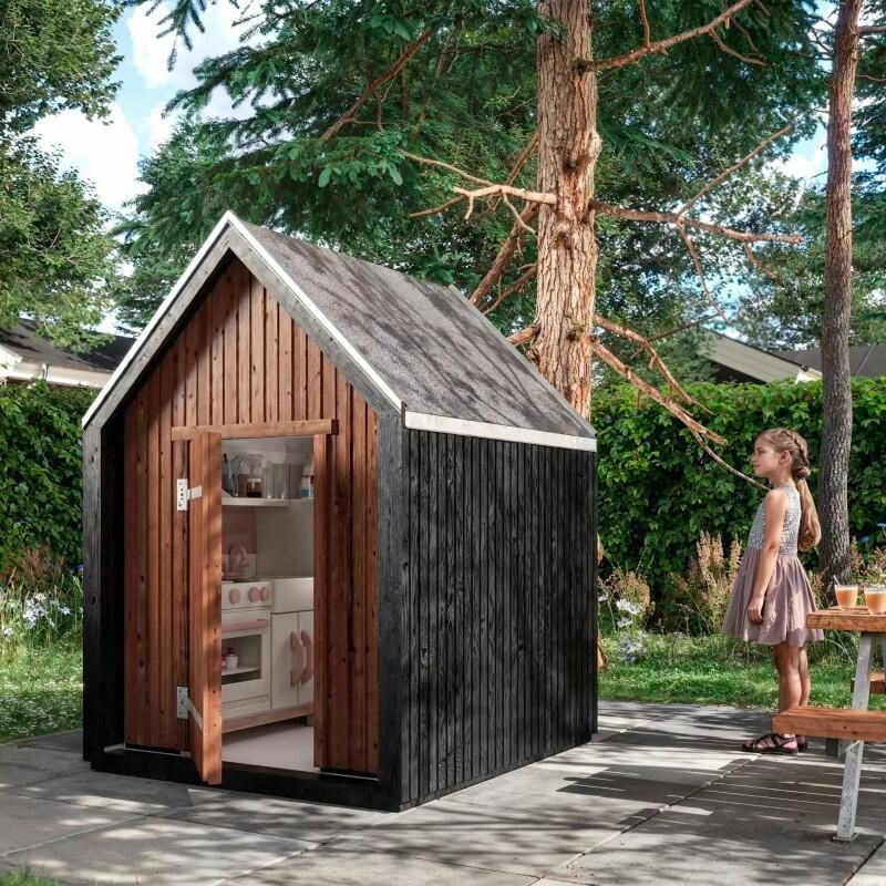 Trendyard Modern Houten Speelhuisje 124 x 144 CM