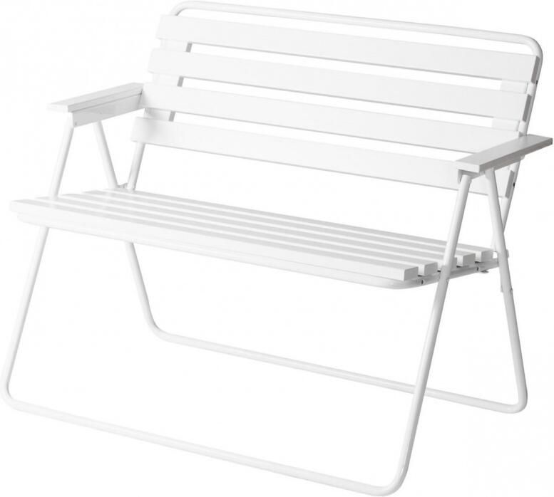 Trendyard Opvouwbare Tuinbank Retro Wit Wit