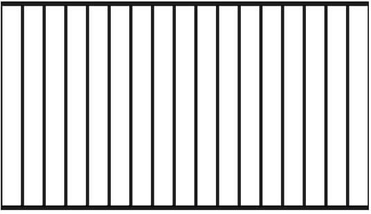 Trendyard Spijlenhekwerk Zwart 150 x 85 CM