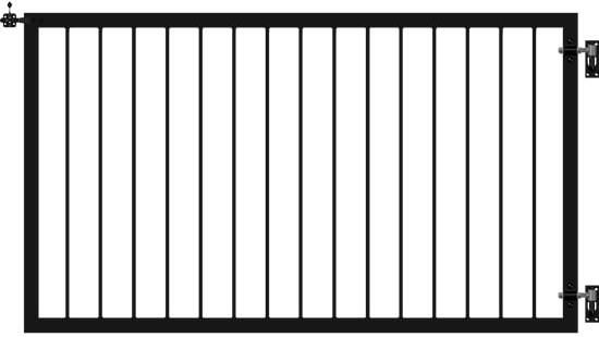 Trendyard Spijlenpoort Zwart 150 x 85 CM