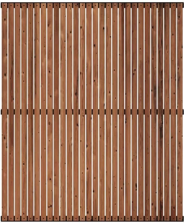 Trendyard Thermowood Zelfbouw Schutting Saga 150 x 180 CM