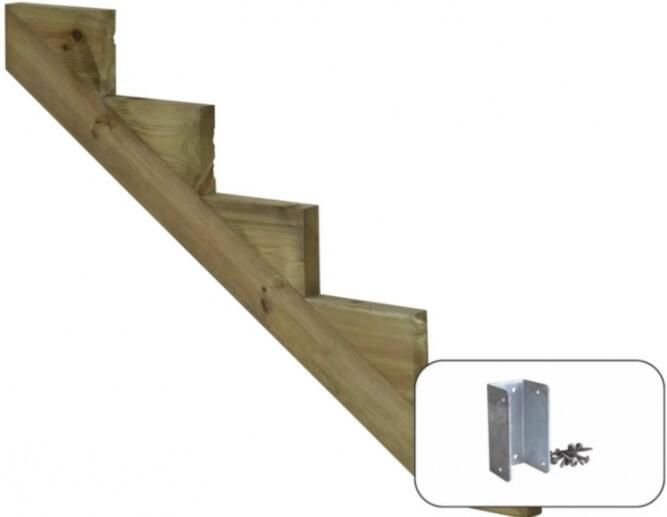 Trendyard Trapbalk 5 Treden 34 2º + Montagebeugel