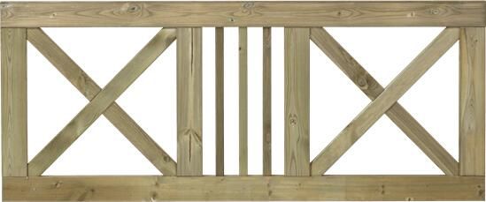 Trendyard Tuinhek Met Kruis Slot 180 x 75 CM