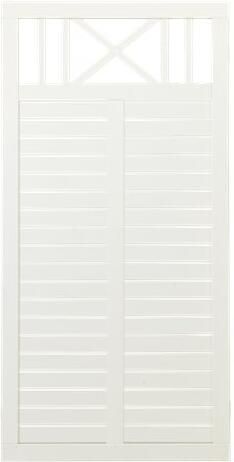 Trendyard Wiite Houten Tuinscherm Nostalgi 90 x 180 CM