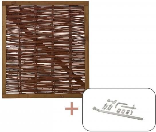 Trendyard Wilgentenen Poort 90 x 100 CM Incl. Beslag