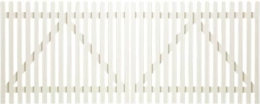 Trendyard Wit Houten Dubbele Tuinpoort Retro 300 x 120 CM