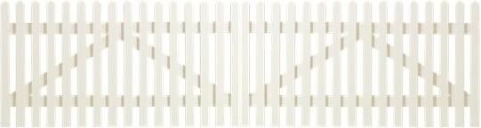 Trendyard Wit Houten Dubbele Tuinpoort Retro 300 x 80 CM