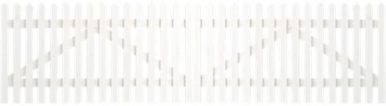 Trendyard Wit Houten Dubbele Tuinpoort Skagen Lux 300 x 80 CM