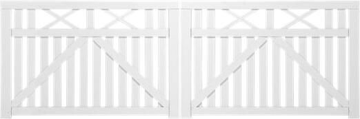 Trendyard Wit Houten Dubbele Tuinpoort Vinesse 300 x 98 CM