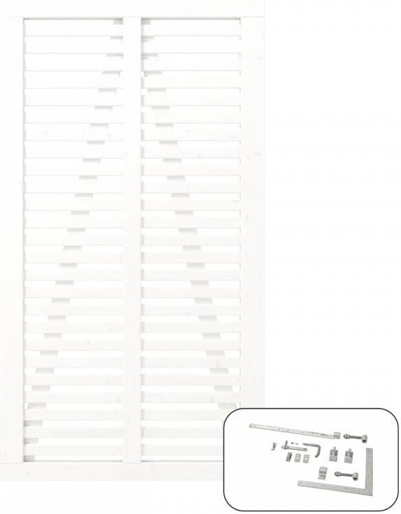 Trendyard Wit Houten Tuindeur Harmoni 100 x 180 CM