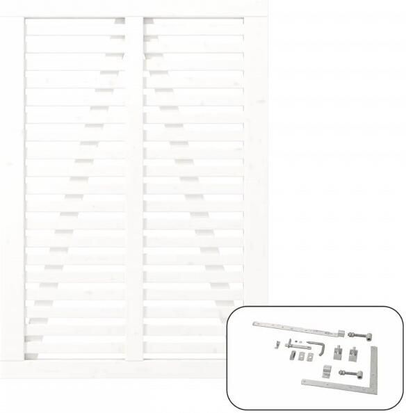 Trendyard Wit Houten Tuinpoort Harmoni 100 x 140 CM