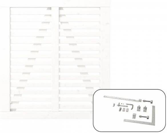 Trendyard Wit Houten Tuinpoort Harmoni 100 x107 CM
