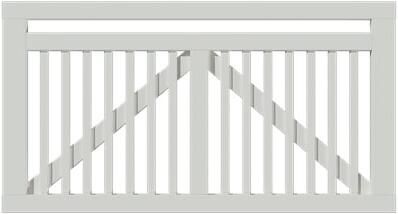 Trendyard Wit Houten Tuinpoort Linea 150 x 80 CM