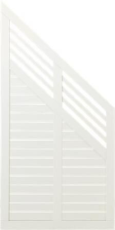 Trendyard Wit Houten Tuinscherm Met Schuine Kant Decora 90 x 180 95 CM