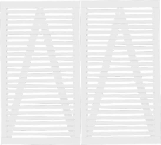 Trendyard Witte Houten Dubbele Tuindeur Tokyo 200 x 180 CM